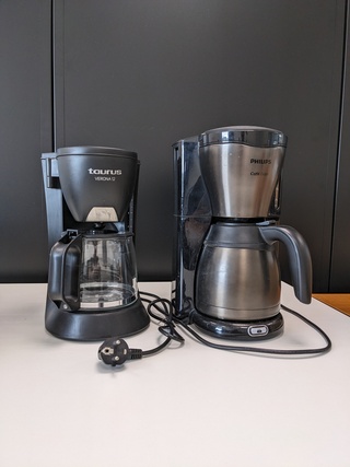 2x Koffiezetapparaat Philips en Taurus