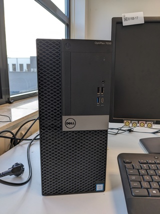 Computer met beeldscherm Dell, Optiplex 7050, core i7 7th Gen