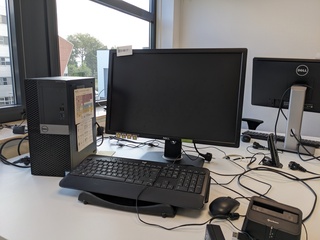Computer met beeldscherm Dell, Optiplex 7050, core i7 7th Gen