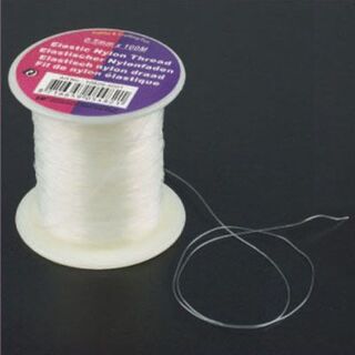 Ca. 220x Split ringen – ovaal, elastisch nylon draad