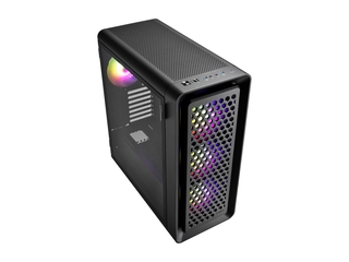 FSP Fortron CUT593A Midi Tower Gaming Case Zwart 4 voorgeïnstalleerde
