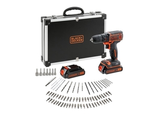 Black & Decker Accuboormachine BDCDC18BQW + extra accu