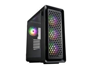 FSP Fortron CUT593A Midi Tower Gaming Case Zwart 4 voorgeïnstalleerde