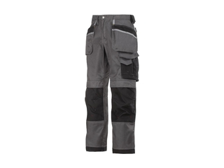 Snickers 3214 Canvas+ Werkbroek met Holsterzakken  Grijs/Grijs Kleding