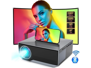 Mini Beamerwifi Bluetooth Tragbarer Beamer Native 1080P Full HD Wirele