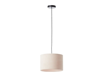 Brilliant Tony  Hanglamp  E27 max 1x25W  Ribstof  Beige