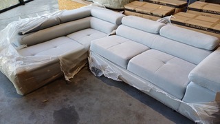 Hoekbank/Slaapbank SanderZ, Anton, Lichtgrijs, 2025