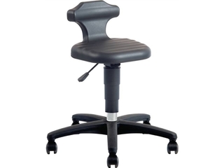 Bimos Flex Kruk met wielen PU schuim Zwar Zithoogte 450-650 mm