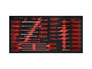 KS Tools Schroevendraaierset in schuimrubberen inzet, 33 stuks