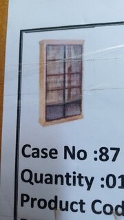 Vitrinekast mangohout 120x45x200, SanderZ, 2025