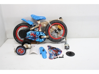 Volare Ultimate SpiderMan Kinderfiets Jongens 12 inch Blauw/Rood Twee