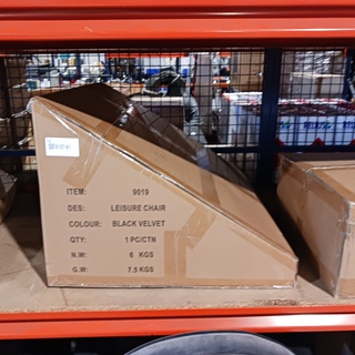 Velvet round chair black SanderZ, Black, 2025