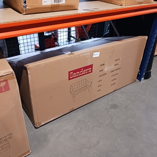 Scandinavisch fauteuil 2 persoons SanderZ, Grijs linnen, 2025