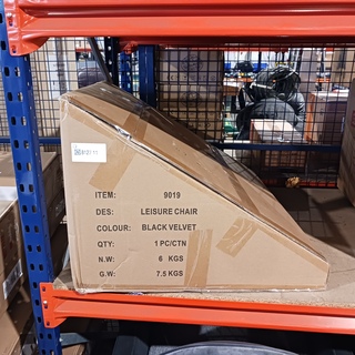 Velvet round chair black SanderZ, Black, 2025