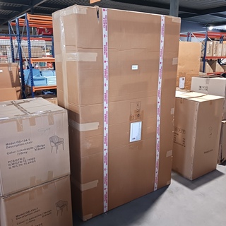 Vitrinekast mangohout 120x45x200, SanderZ, 2025