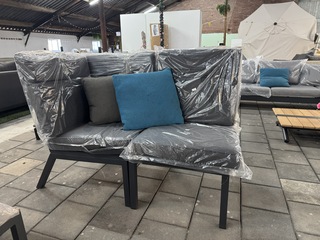 2x Loungestoel Lux outdoor living, antraciet