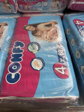 Ca. 480x Luier Maat 4 Maxi 8-18 kg (8 pakken van 60 stuks), Confy