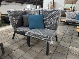 2x Loungestoel Lux outdoor living, antraciet
