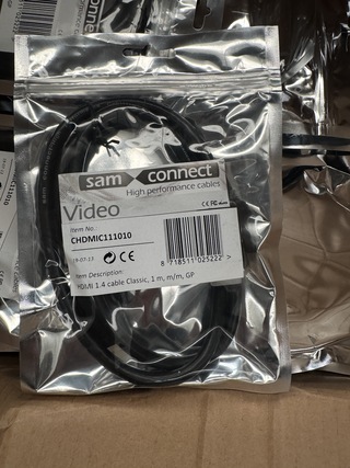 Ca. 142x HDMI 1.4 Classic Series kabel 1 meter, Sam Creative