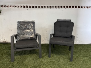 2x Tuinstoel, antraciet