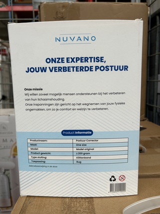 Ca. 44x Postuur corrector, rugbrace, houding corrector, Nuvano