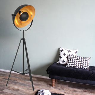 Vloerlamp, Steinhauer, 3664ZW, Zwart Goud, 2025