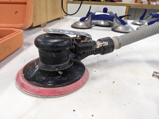 5x Pneumatische excenter schuurmachine O.a. Swepro, Contimac