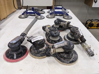 5x Pneumatische excenter schuurmachine O.a. Swepro, Contimac