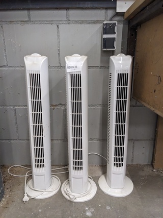 3x Vloer ventilator TF-35A