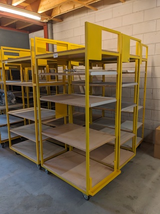6x Magazijnwagen