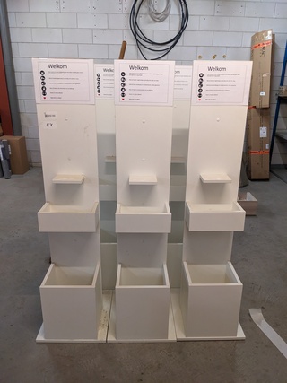 5x Houten display