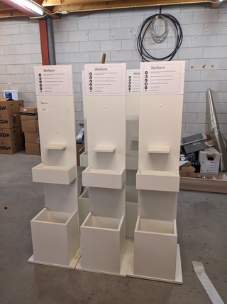 5x Houten display