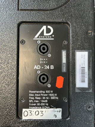 Speaker AD Systems, AD 24 B