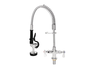 Vogue Single Pedestal Mini Pre Rinsers Zwart
