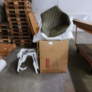 4x Eetkamerstoel/kuipstoel, SanderZ, Columbia, Groen, 2025