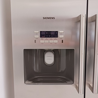 Amerikaanse koelkast, Siemens, A++, Grijs / Chroom