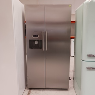 Amerikaanse koelkast, Siemens, A++, Grijs / Chroom