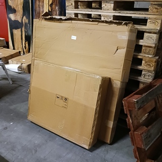 Eettafel mangohout rond 130 cm Black SanderZ, 2025
