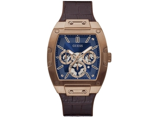 Guess Phoenix Horloge Heren Analoog Kwarts Roestvrij Staal Band GW0202