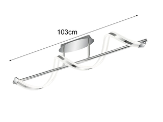 Trio Sydney  Plafondlamp  Chroom  incl. 1x SMD 18 W  Extern dimbaar  P