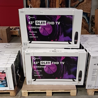Ca. 10x Smart tv, Qsmarter, 43 inch, Zwart