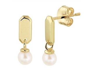 Marie Celeste Oorknoppen Parel  3  Goud