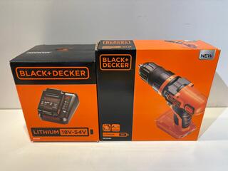 Accuboormachine incl. accu en lader, Black En Decker