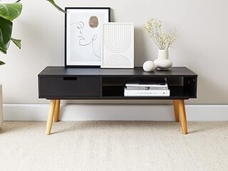 7x TV Meubel, Lifa Living, Venetië, Zwart