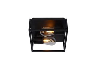 Lucide Carlyn Plafondlamp Badkamer  2xE14  IP54  Zwart