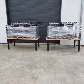 4x Werktafel met 20x bureaustoel