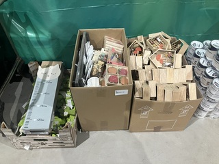 3x Dozen houten decoratie