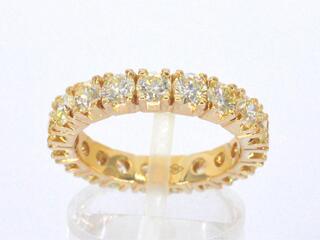Exclusieve alliance ring met zeer hoge kwaliteit aan diamanten