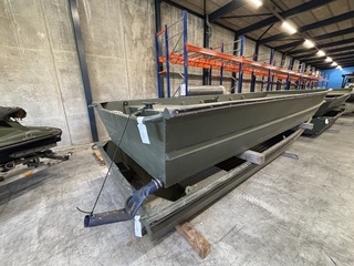 Platbodem, Aluminiumjon, JON 520, groen