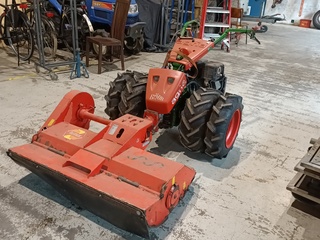 Twee wielige tractor – werktuigdrager, Agria, Bison mulcher